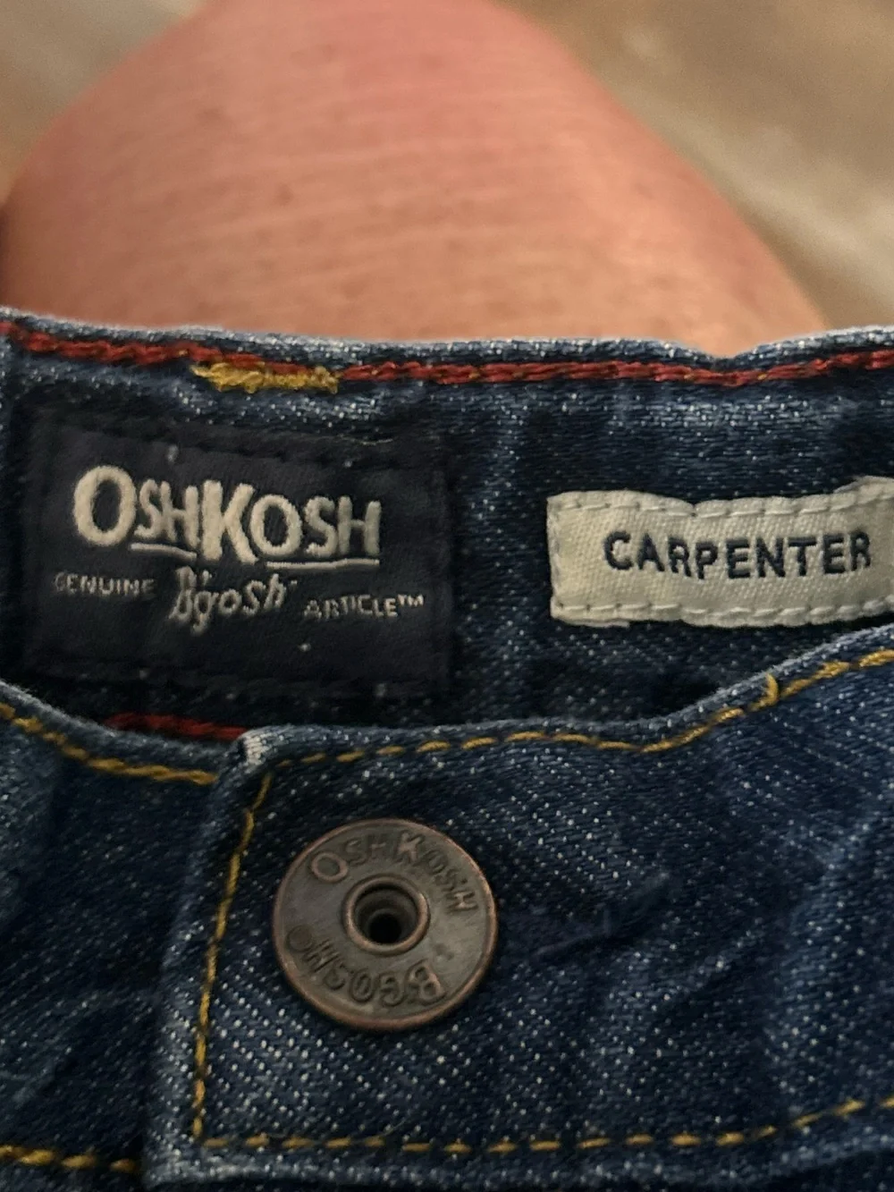 50%offw❤️Oshkosh b Gosh Boys  Demin Carpenter Shorts 7 adjustable waist